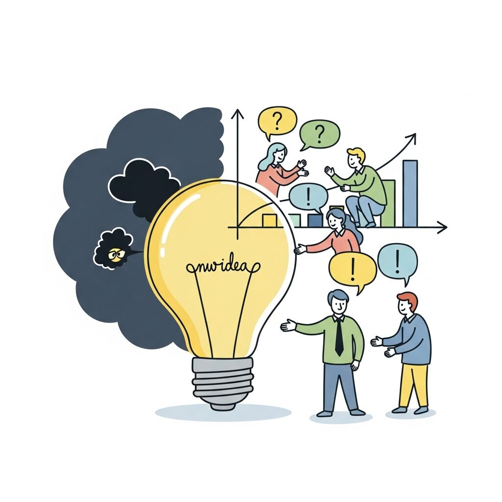 エドモンドソンの4象限で見る組織状態と新規事業の成否 のイメージ