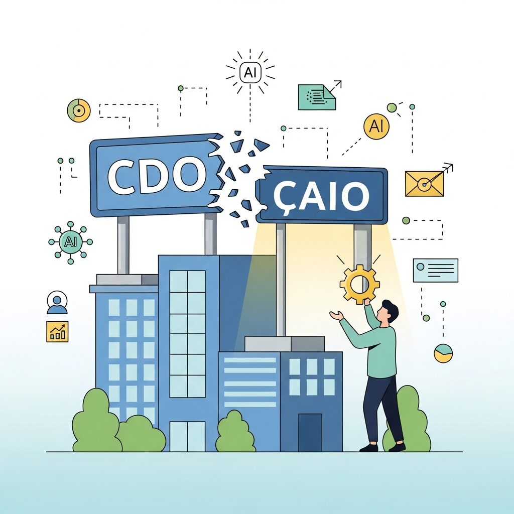 生成AIがもたらすCAIO台頭とCスイート再編 のイメージ