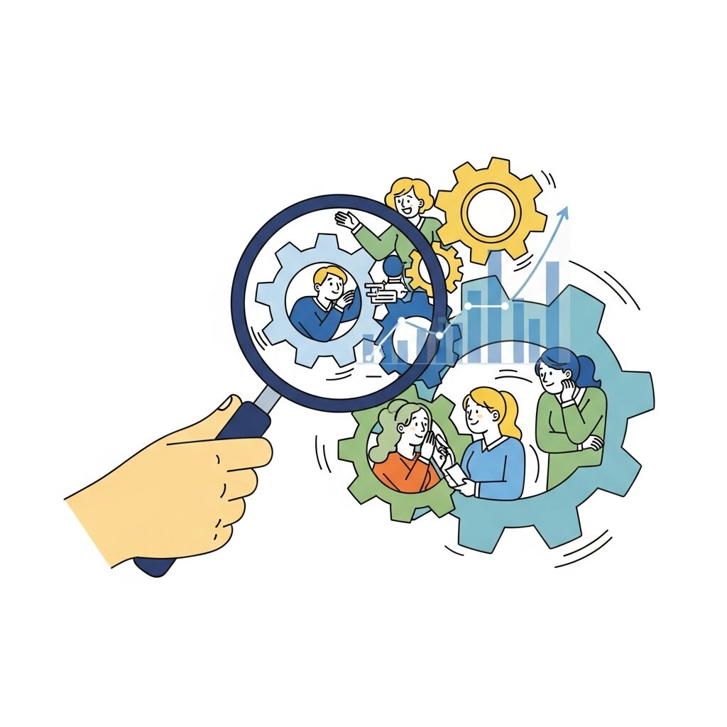 労働の錯覚とプロセス可視化が生む信頼と満足度 のイメージ