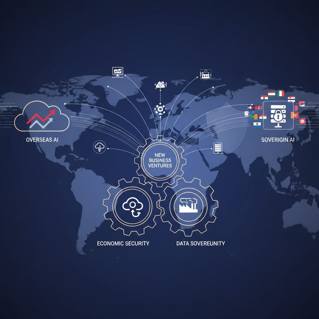 経済安全保障とデータ主権が新規事業に与える影響 のイメージ