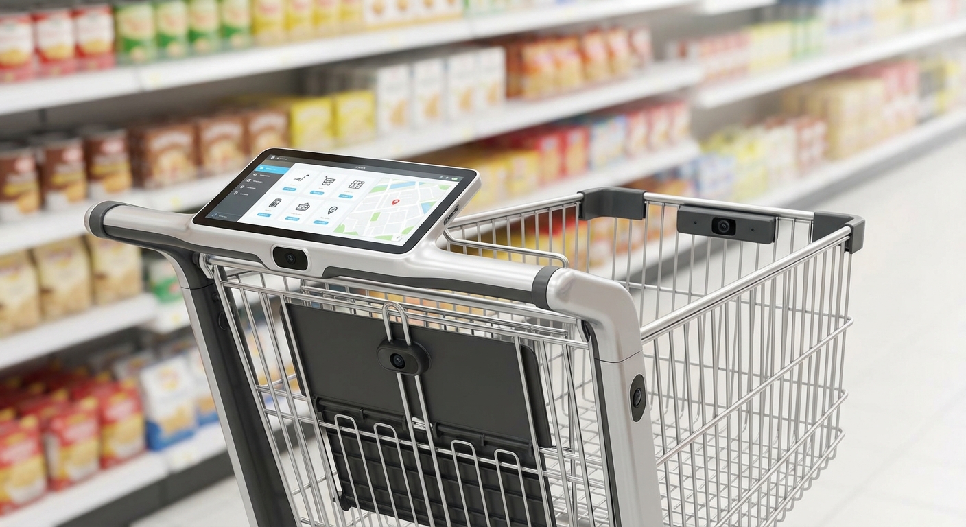 OMOの象徴となったAIスマートカートCaper Cart のイメージ