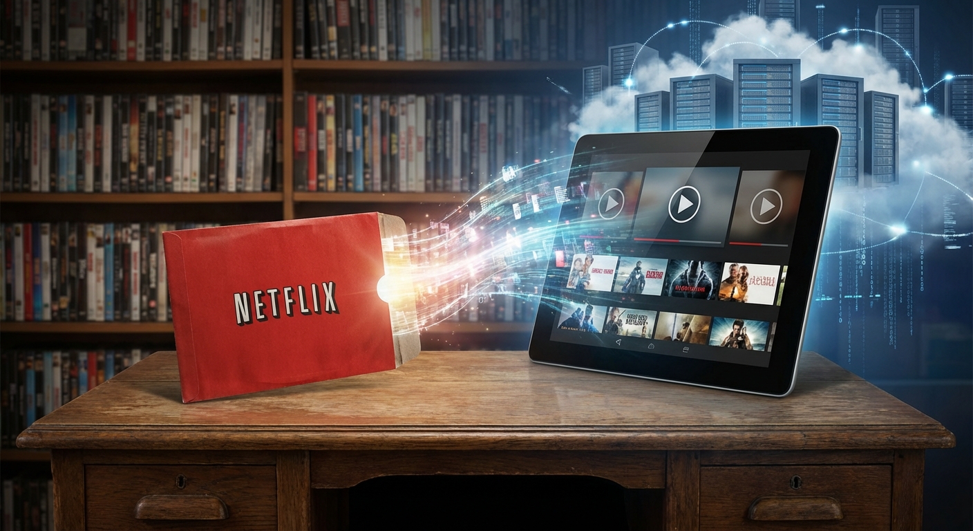 破壊的イノベーションの系譜:DVDからストリーミングへのピボットが残した教訓 のイメージ