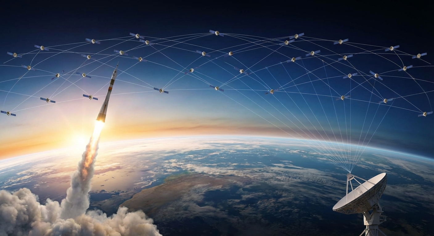 売上131億ドルへ──打ち上げ企業から通信インフラ企業への転換 のイメージ